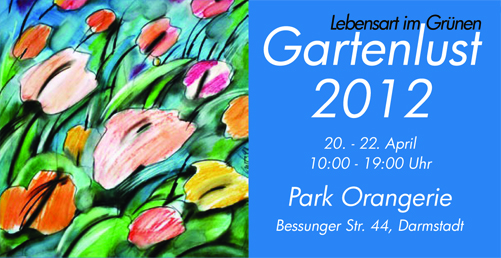 Plakat Gartenlust 2012 Darmstadt